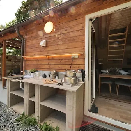 Magic New Cozy Tiny House At Private Lake Rehenice Exterior photo