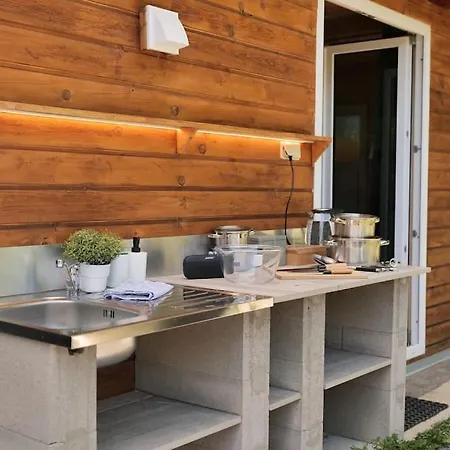 Magic New Cozy Tiny House At Private Lake Rehenice Exterior photo
